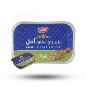 پنیر سفید زیره پرچرب پنج ستاره آمل کاله - 200 گرم