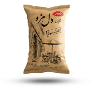 چیپس دل مزه فلفل سیاه  مزمز - 90 گرم